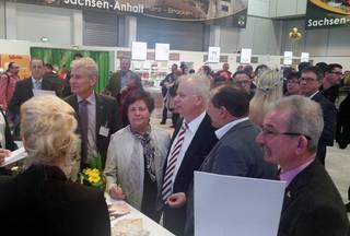 Altmarktag auf der Internationalen Grünen Woche in Berlin - Großer Bahnhof in Halle 23b