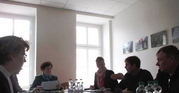 Arbeitsgespräch mit Thomas Stölzer, Ortsbürgermeister Schorstedt und Jürgen Nagel, Ortsbürgermeister Schernikau